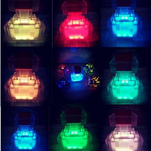 The LED color-changing potion bottle lights up and switches between 8 different colors. Touch control night light toy gifts