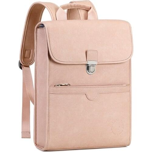New Style 13inch14inch15inch Waterproof PU Leather Laptop Backpack for Men and Women School Bag Computer Travel Business