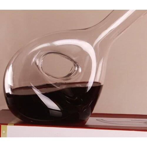 1PC Crystal Wine Decanter Snail Design Style Decanter Fashion Gift Selecta Liquor Whiskey Wine Decanter Bar Sets JS 1104