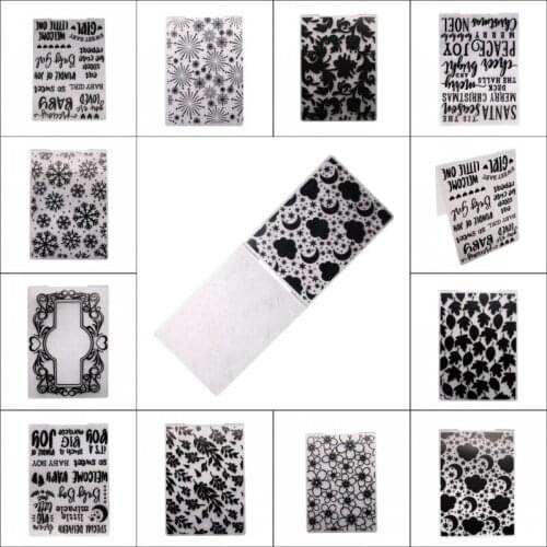 1PCS New Plastic Template Craft Card Making Paper Cards Photo Album Wedding Decoration Scrapbooking Embossing Folder Stencils