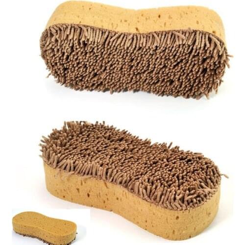 1 Pc Car Cleaning Brush Plush Car Wash Sponge Portable Water Absorption Cleaning Sponge Auto Washing Tool Car Accessories
