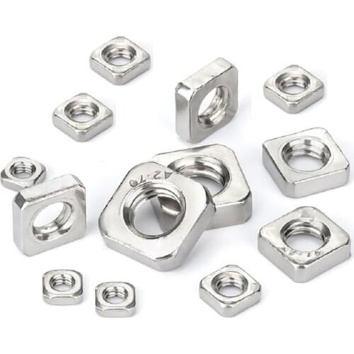 50pcs DIN562 THIN Nut M3 M4 M5 M6 M8 A2 STAINLESS STEEL SQUARE THIN NUTS