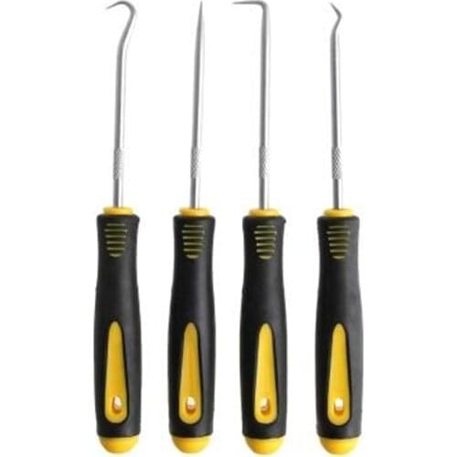 4Pcs/Set Special Shape Car Hook Durable Oil Seal O-Ring Seal Remover Pick Oil Seal Gasket Puller Remover Hand Mechanic Tools