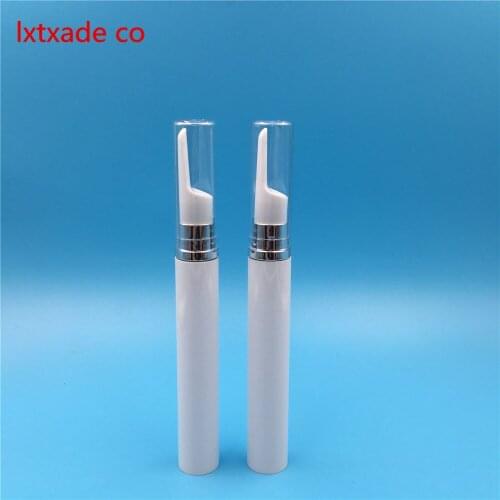Free Shipping 15ml silver Golden plastic Vacuum Pump Pen Bottle Lotion Eye Cream Liquid Foundation Empty Cosmetic Containers