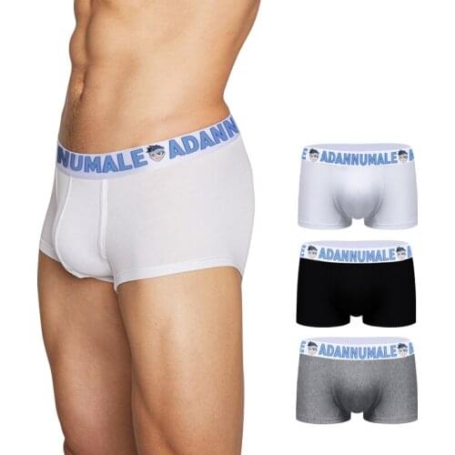 ADANNU Cotton Men Boxer Underwear Sexy Mens Boxers Shorts Male Underpants Comfortable U Pouch Panties Cartoon Cuecas AD7104