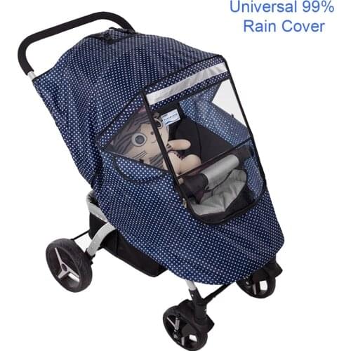Baby Stroller Raincoat Cover Trolley Umbrella Pram Rain Cover Snow Windshield