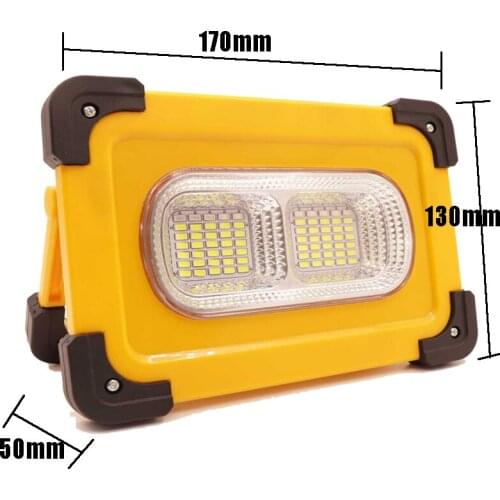 200W Solar Lamp Portable Working Light Waterproof Camping Light With Flashing Function Outdoor Emergency lightLight