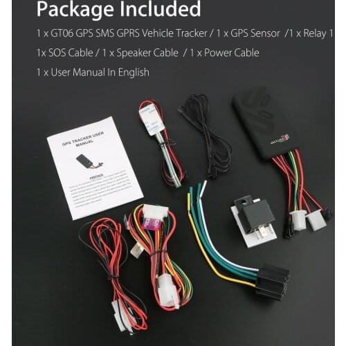 New GT06 GSM/GPRS/GPS/LBS Real Time GPS Tracker GSM GPRS Tracking Device for Car Vehicle Motorcycle Bike