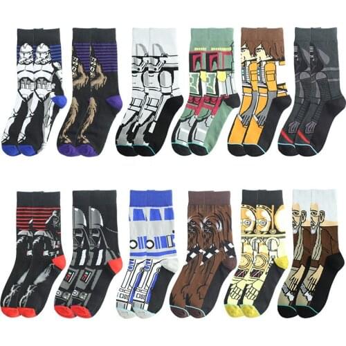 Disney Series Cotton Socks New Cotton Socks Stockings Men Cartoon Anime Socks Birthday Holiday Gifts Socks Streetwear