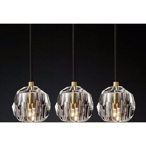 Crystal K9 Pendant Lights Modern Simple Led Hanging Lamp Dining Room Kitchen Bar Light Fixtures Suspension Luminaire Home Decor