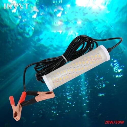IP68 20W 30W 150LED Green Submersible Night Fishing Light Super Bright Underwater Light Fishing Attractant with Power Cord