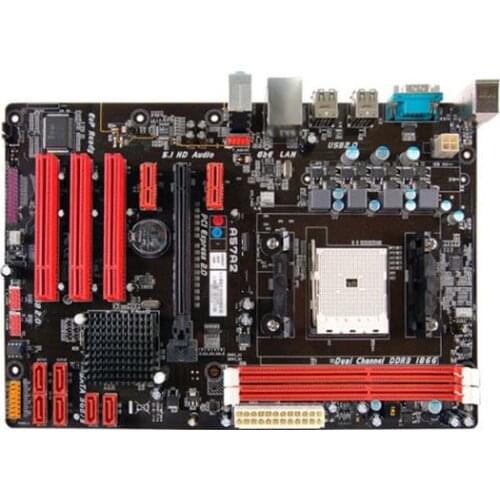 Used) A57A2 FM2 motherboard A55 supports quad-core A8 A6 750K CPU DDR3 Desktop board free shipping
