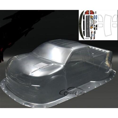 1/10 Scale SC10 Clear Shore Truck Body Fits F150 SLASH SCTE/SCT410/10SC/SC10/727 HN AE taxxas team Associated whellbase:320mm