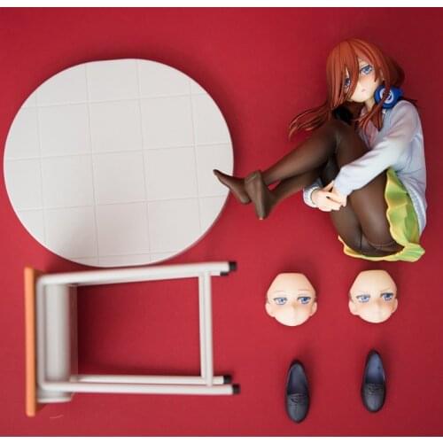 Lovable Figure The Quintessential Quintuplets Nakano Miku Sexy Girl Anime Pvc 12cm Action Figures Toys Model Bonus Version Gifts