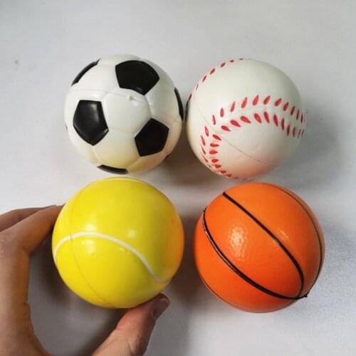 Soft Squeeze Hand Ball Toys For Children Slow Rising Football Basketball Baseball Tennis Antistress Novelty Sport Game Toy Gift