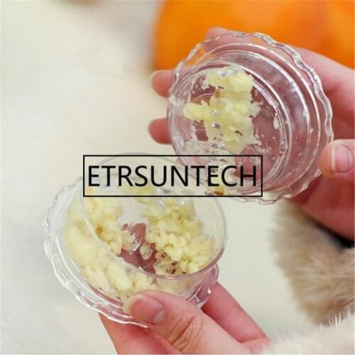 100pcs Plastic Garlic Press Spin Crusher Vegetable Fruit Puree Masher Twist Presses Garlic Crusher Kitchen Tool