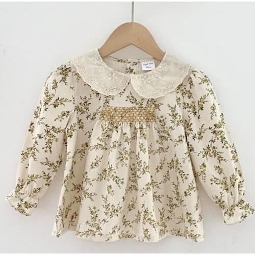 1-6Yrs Spring Autumn Kids Baby Girls Printing Shirt For Girls Shirt Kids Baby Girl Shirt Girls Childrens Clothes Shirt