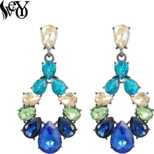 VEYO Crystal Earrings For Women Drop Earrings Trendy brincos Pendientes Zinc Alloy Lead free nickel free