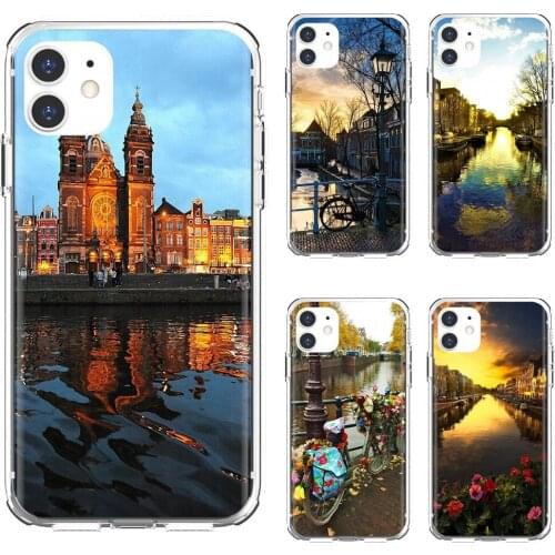 For Xiaomi Redmi 2 S2 3 3S 4 4A 5 5A 5 6 6A 7A 9 9T 9C 9A Pro Pocophone F1 Travelling-Amsterdam-The-Netherlands Silicone Case