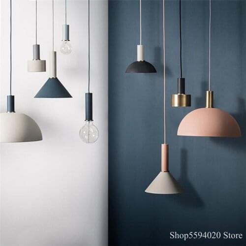 Nordic Modern Decorote Led Pendant Lights Art Colored Hanglamp Pendant Lamp Bedroom Lighting Luminaria Hanging Lamp Loft Decor