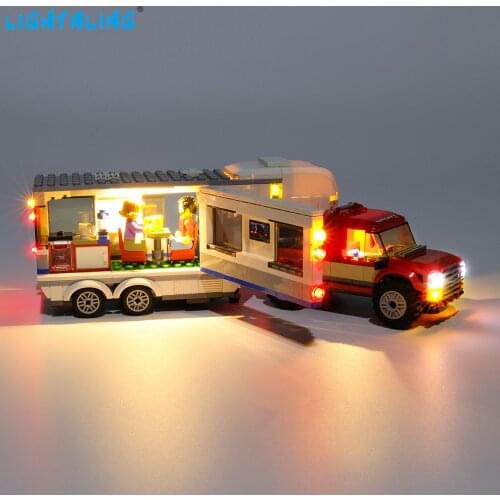 Lightaling Led Light Kit For 60182 City Series Pickup & Caravan Compatible With 02093 10871