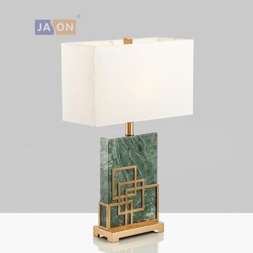 Led e27 Postmodern Iron Fabric Marble LED Lamp. LED Light. Table Lamp. Desk Lamp.LED Dest Lamp For Bedroom Foyer