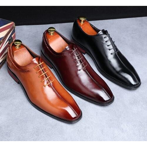 Elegant Shoes For Men Black Formal Shoes For Men Italian Business Shoes Men Oxford Leather Chaussures Hommes En Cuir Luxe Sapato