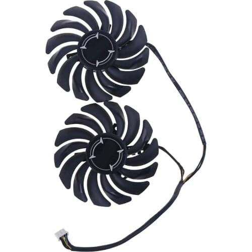 1 Pair 87mm PLD09210B12HH 4 Pin Graphics Video Card Cooling Fan for MSI RX 470 480 570 580 Armor
