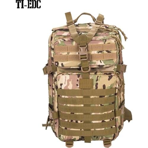 50L Large Capacity Men Army Military Tactical Backpack 3P Softback Outdoor Waterproof Bug Rucksack Hiking Camping Hunting Bags