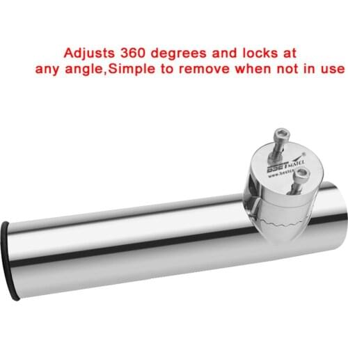 Clamp On Marine Boat Kayak Fishing Rod Rack Holder Organizer Support Socket