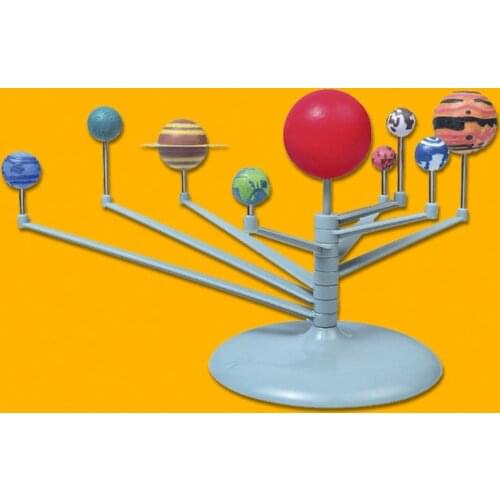 1 Set Nine Planets Model Science Diy Assembly Parent-Child Interactive Planetar 77HD