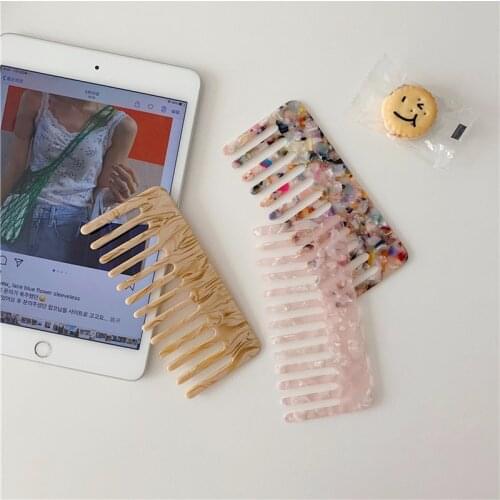 1PCs Portable Hair Brush ANTI-STATIC Massage Comb Bristle Women Wide Tooth Hair Brush Salon Hairdressing Styling Curly Hair Comb