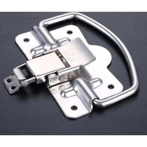 103*100mm Stainless Steel Wooden Box Handle Latch Catch Buckle Tool Box Handle Button Box Lock Hospital Medical Equipment