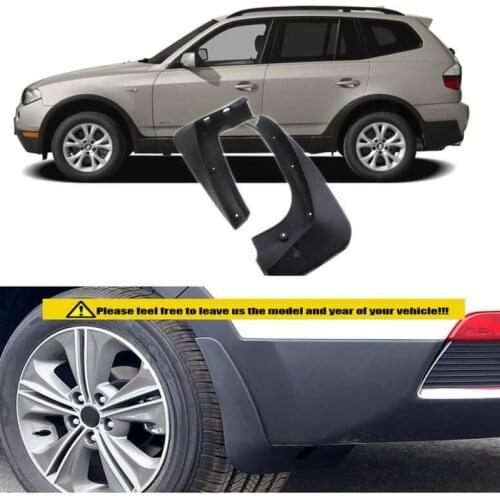 High-quality 4pcs ABS Front & Rear Fender For BMW X3 E83 2006-2010 Car Mud Flaps Splash Guard Mudguard Mudflaps