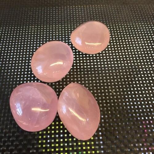 4 pcs love gemstone drop shipping Natural rose quartz hand tumble gemstone reiki healing chakra Christmas gift for girlfriend