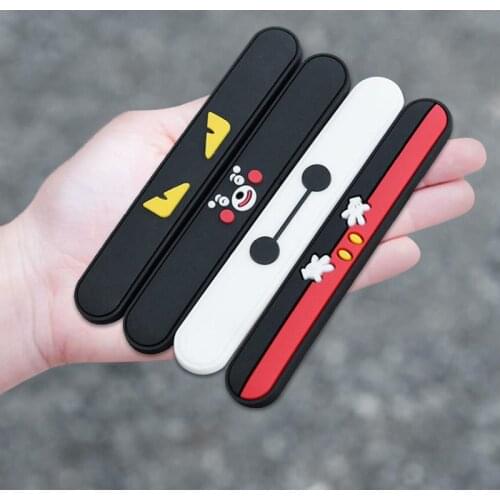 4pcs Car Door Scratch Protector Anti-Collision Stickers Cartoon Car Door Bump Protector PVC Sticker Car Auto