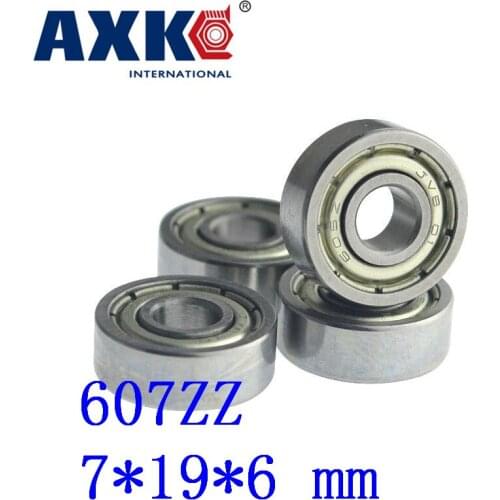 50pcs/lot Factory Direct Sale 607 607z 607zz 607-2z R1970zz 80017 7*19*6 Mm High Quality Miniature Deep Groove Ball Bearing