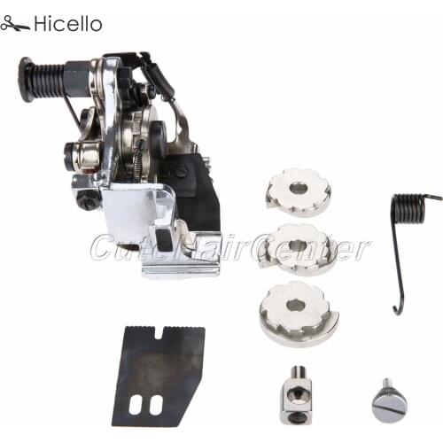 A900(G900) Spare Part Attachment Foot Metal Set Industrial Sewing Machine Part 4 8 stitch cams 2 Replaceable Blades Hicello