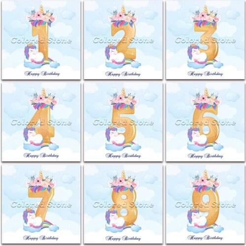 New Diamond painting Cartoon Animal Figure unicorn flower 5D DIY Full Square Drill embroidery Cross stitch 3D mosaic Drawing 147