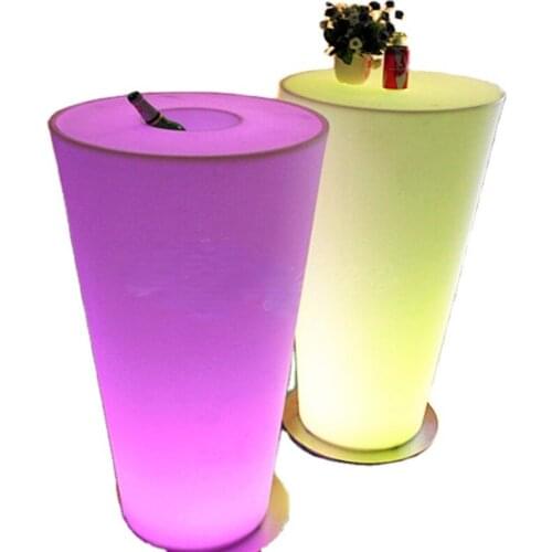 Hot sale modern design16 Color LED light flower pots with waterproof for garden , with streak