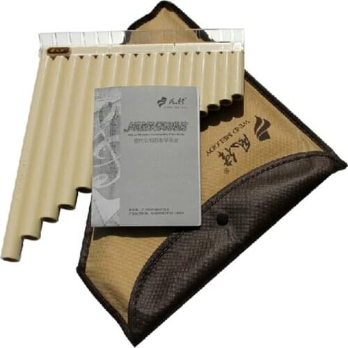 Pan Flute 16 Pipes ABS Wind Instrument Panpipe C Key Flauta Handmade Panflute Flauta Folk Musical Instruments 16 Pipes