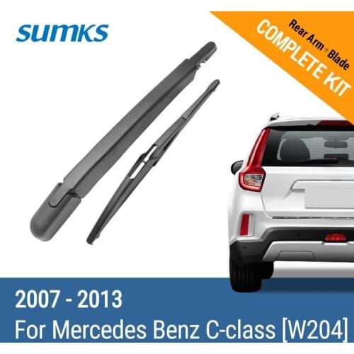 SUMKS Rear Wiper & Arm for Mercedes Benz C-class [W204] 2007 2008 2009 2010 2011 2012 2013