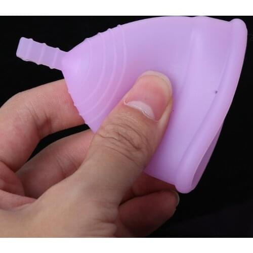 Soft Reusable Silicone Health Menstrual Period Cup For Women Size L/S New U2JD