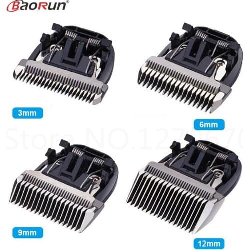 New Dog Clipper Blade Nozzles 3/6/9/12mm Integrated Cutter Head Steel Knives for BaoRun Pet Dog Hair Trimmer P2 P3 P6 P7 P9 S1