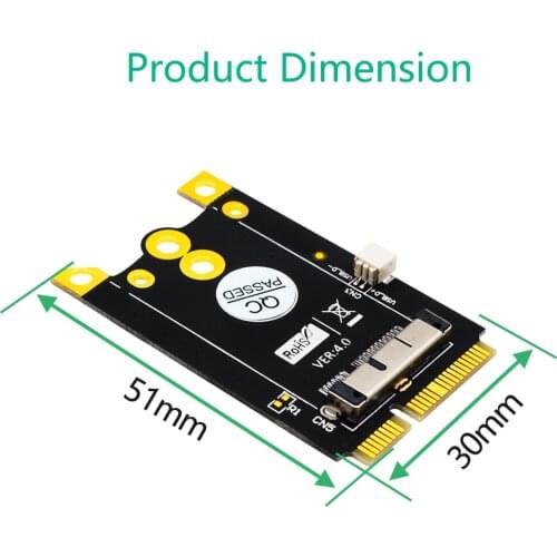 Upgrade Version Mini PCIe (mPCIe) Converter Adapter Board for Broadcom BCM943602CS BCM94360CD BCM94331 BCM94331CD BCM943224P BCM