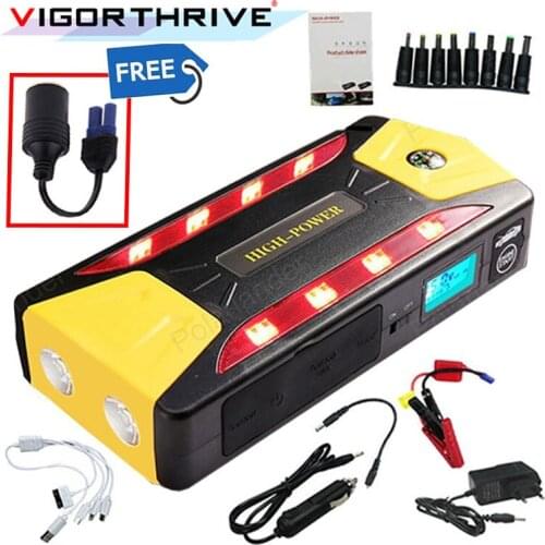 Portable Car Jump Starter and Charger Electronics Mobile Device Laptop Auto Engine Emergency Battery Pack for Petrol and Diesel