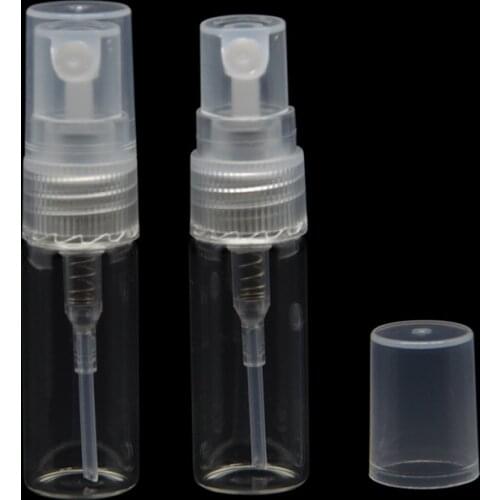 3ML 5ML 100PCS Clear Mini Sample Refillable Spray Glass Perfume Bottle&Empty Parfume Bottles Atomizer Small Cosmetic Container