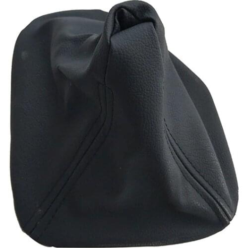 Car Shift Gear Stick Manual Shift Boot Black Leather Boot For BMW E39 Car Styling