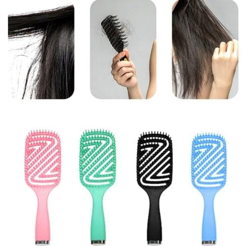 Paddle Hair Brushes Hollow Out Wet Dry Detangling Scalp Massage Comb for Long Short Thick Thin Curly Straight Wavy Hairs