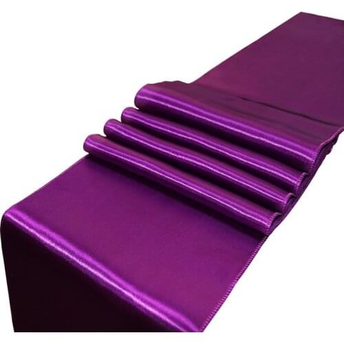 5pcs/set 30x275cm Jacquard Style Satin Table Runner For Hotel Table Decoration Wedding Party Reception Table Runners Tablecloth